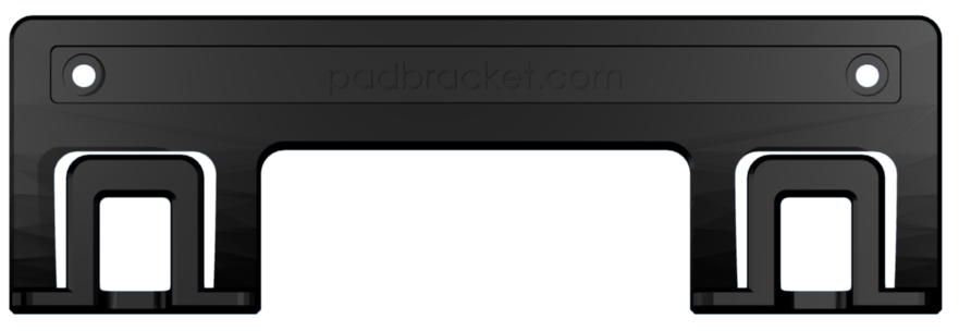 Front render of the Pad Bracket wall mount