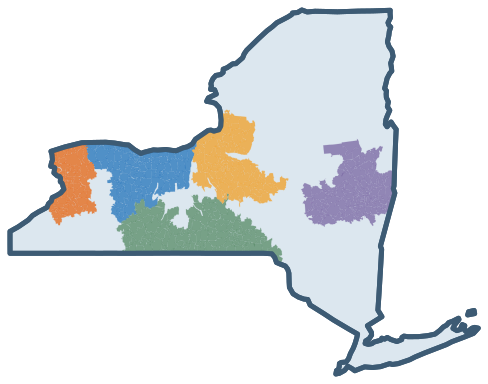 MedCostCompare New York coverage map