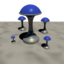 Space Attack!! city damage state sprite
