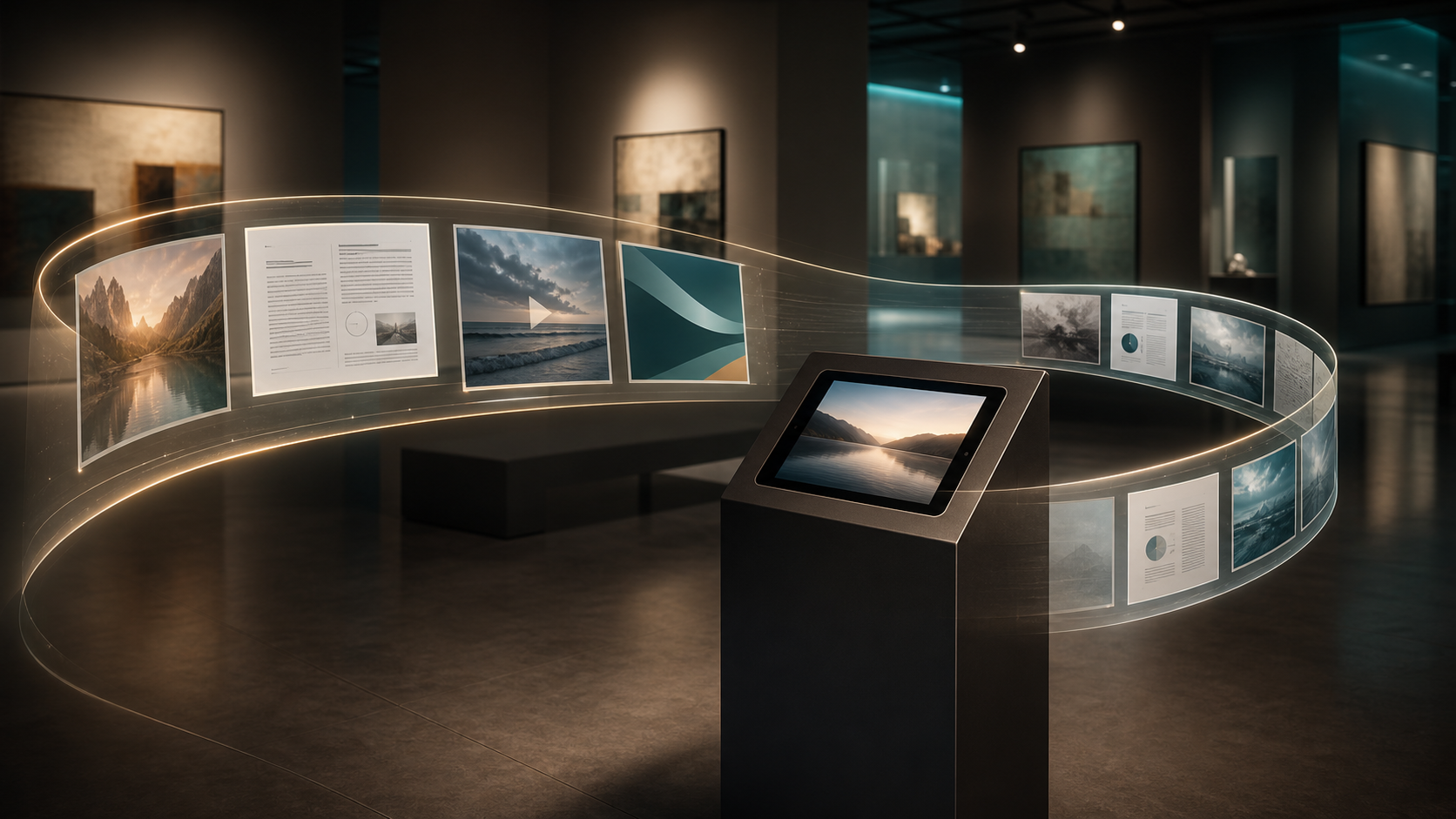vloop Pro kiosk presentation loop image